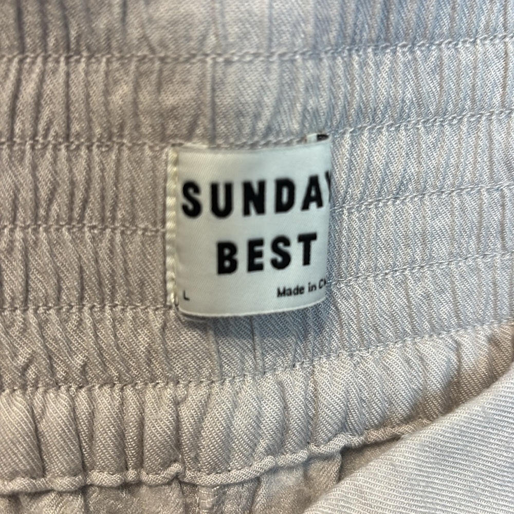 Aritzia Sunday Best Sullivan Pants in Dove Grey Wide Leg and Cropped - Picture 5 of 8